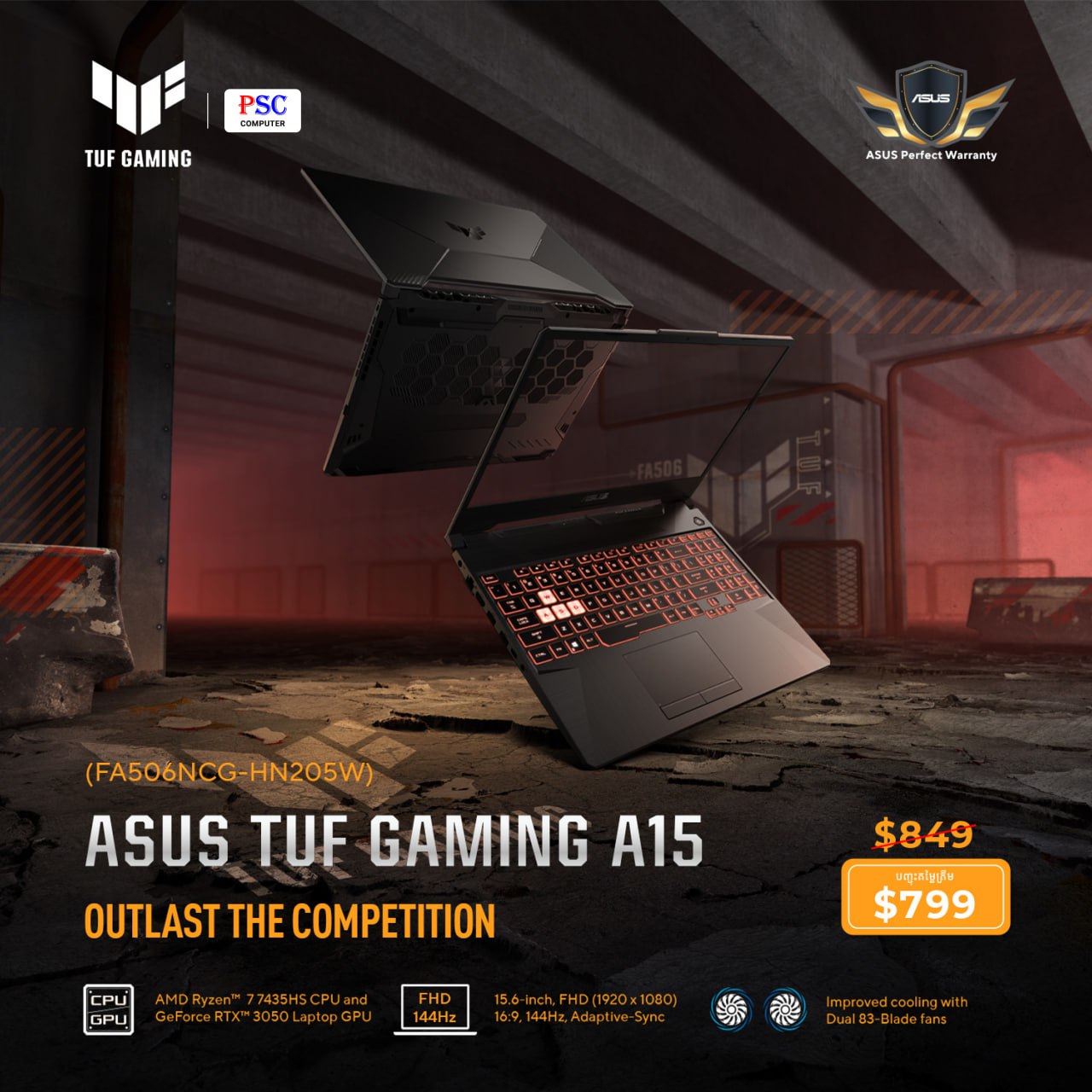 Asus TUF Gaming A15 FA506NCG-HN205W
